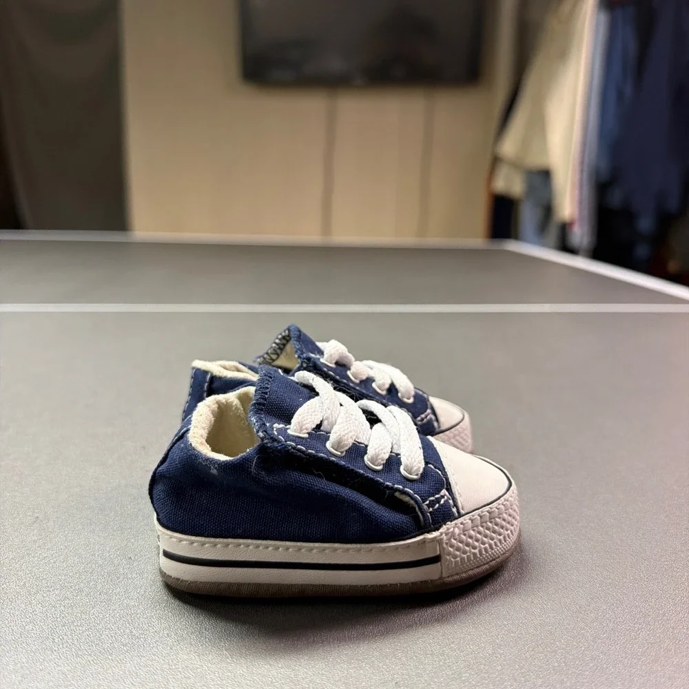 Converse‎ Chuck Taylor All Star Navy Blue Crib Shoes Infant Size 1 865158C